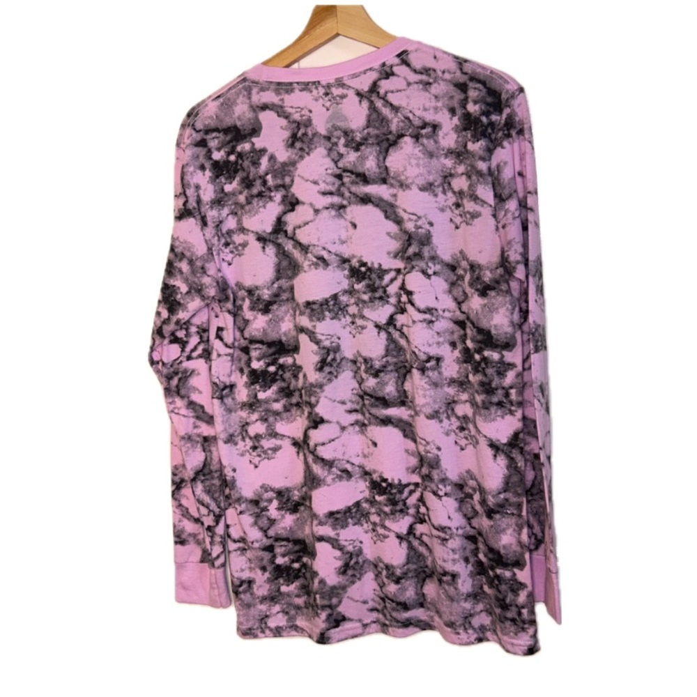 Men’s LAUNDER Trippy Pink Groovy Tie Dye Long Sleeve T-Shirt Vintage‎ Sz M - Picture 4 of 6